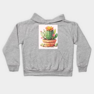 cactus with quotes Kids Hoodie